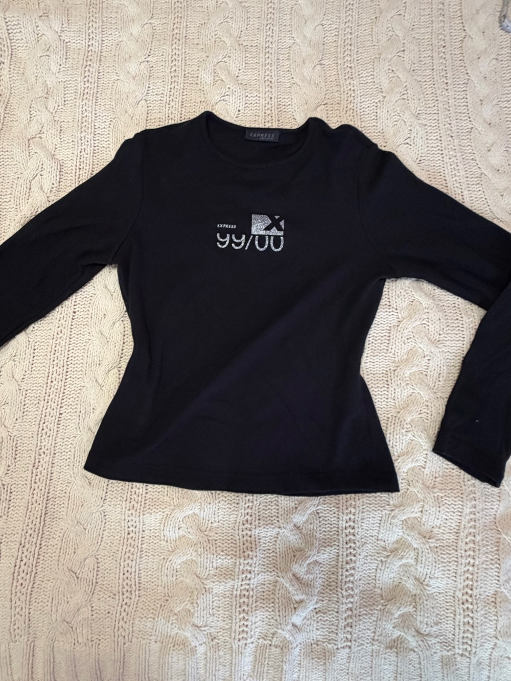 Vintage express 1999 long sleeve fitted top